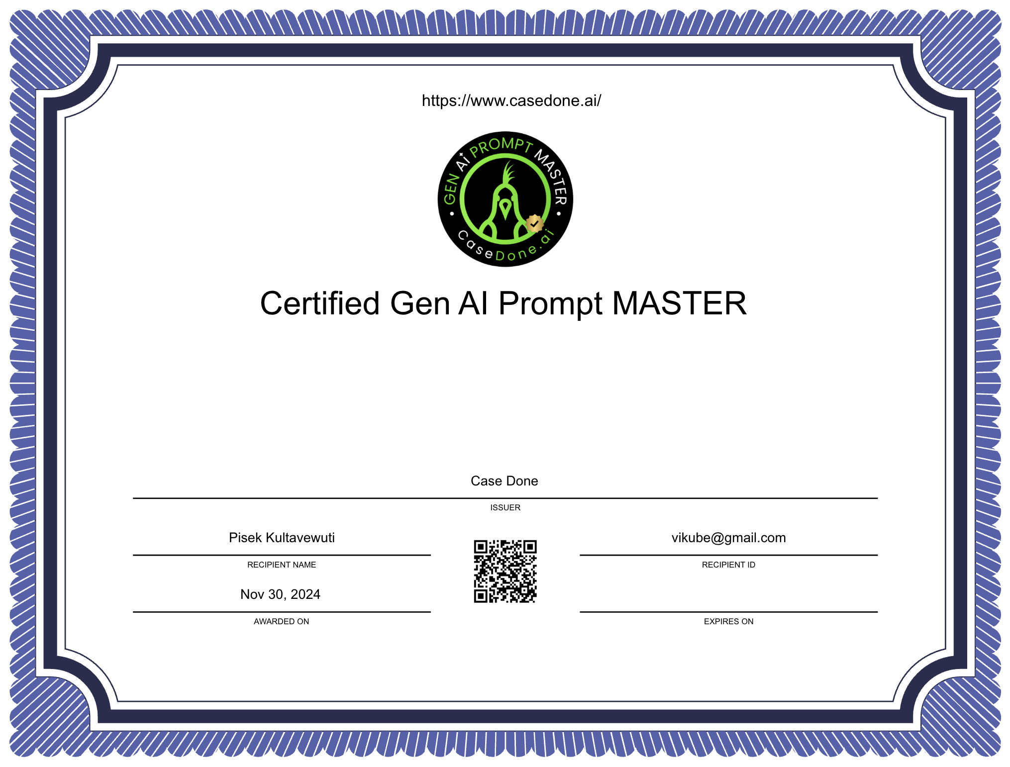 Professional Prompt Mastery Certificate